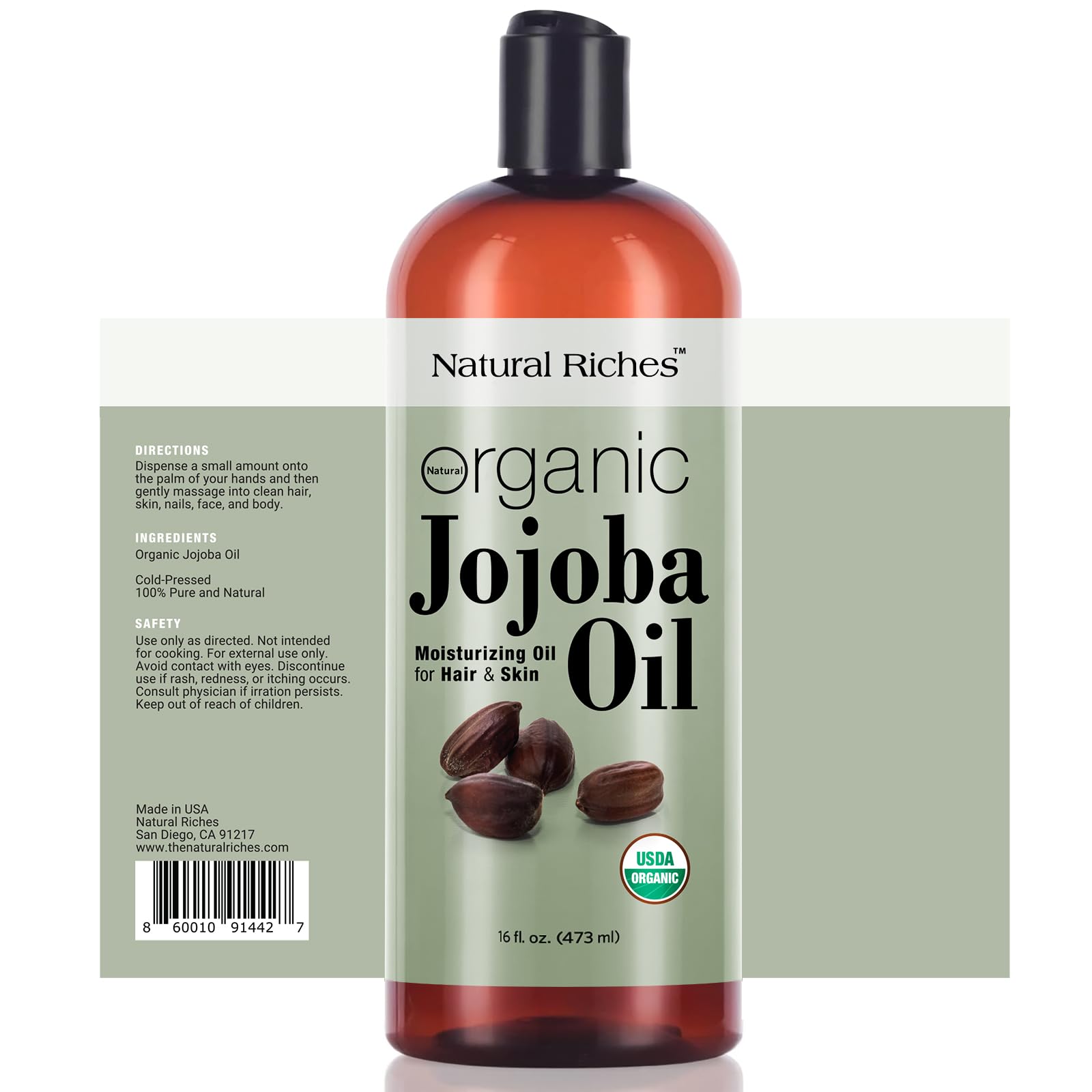 Natural Riches Jojoba Oil for hair care delivering lightweight moisture