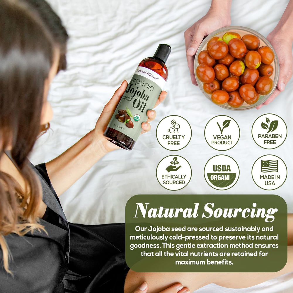 Natural Riches Jojoba Oil hexane-free formulation for sensitive skin