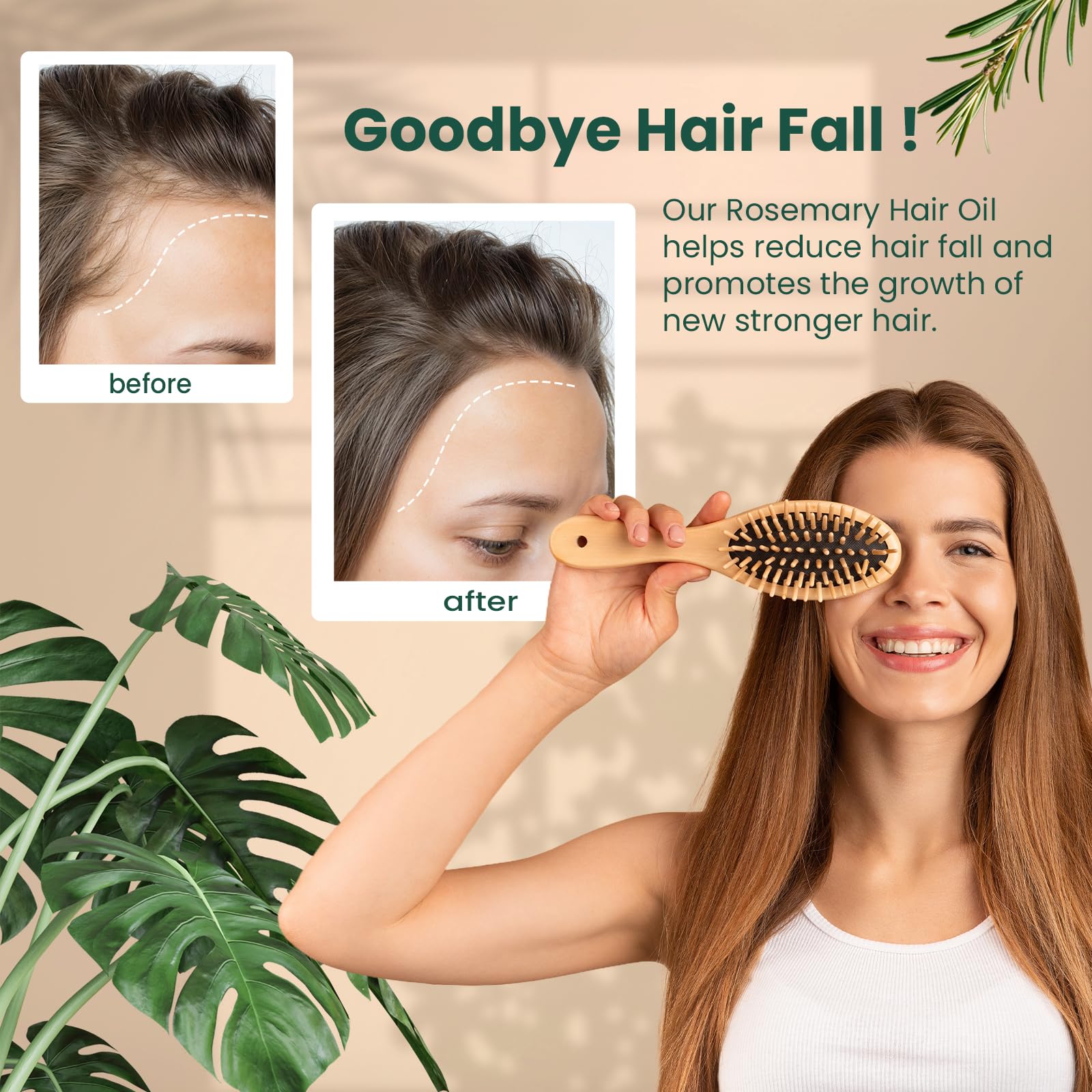 Natural Riches rosemary oil closeup reveals clear, non-greasy texture ideal for layering
