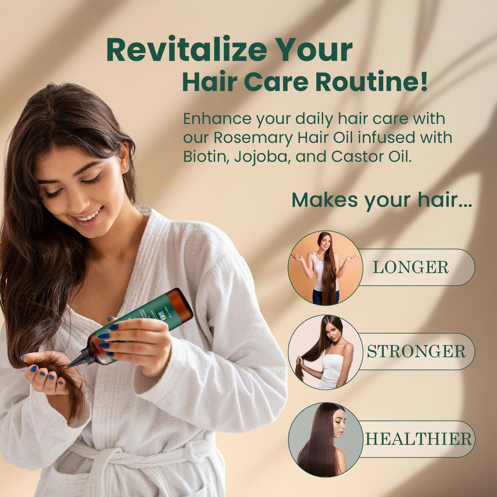 Natural Riches Rosemary Oil dropper demonstrates precise dosing for targeted scalp care