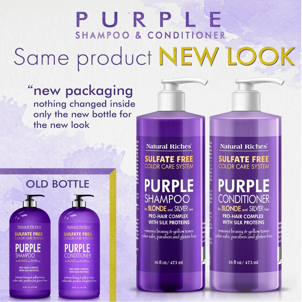 Natural Riches Set packaging shows sulfate-free duo for daily color-safe use.