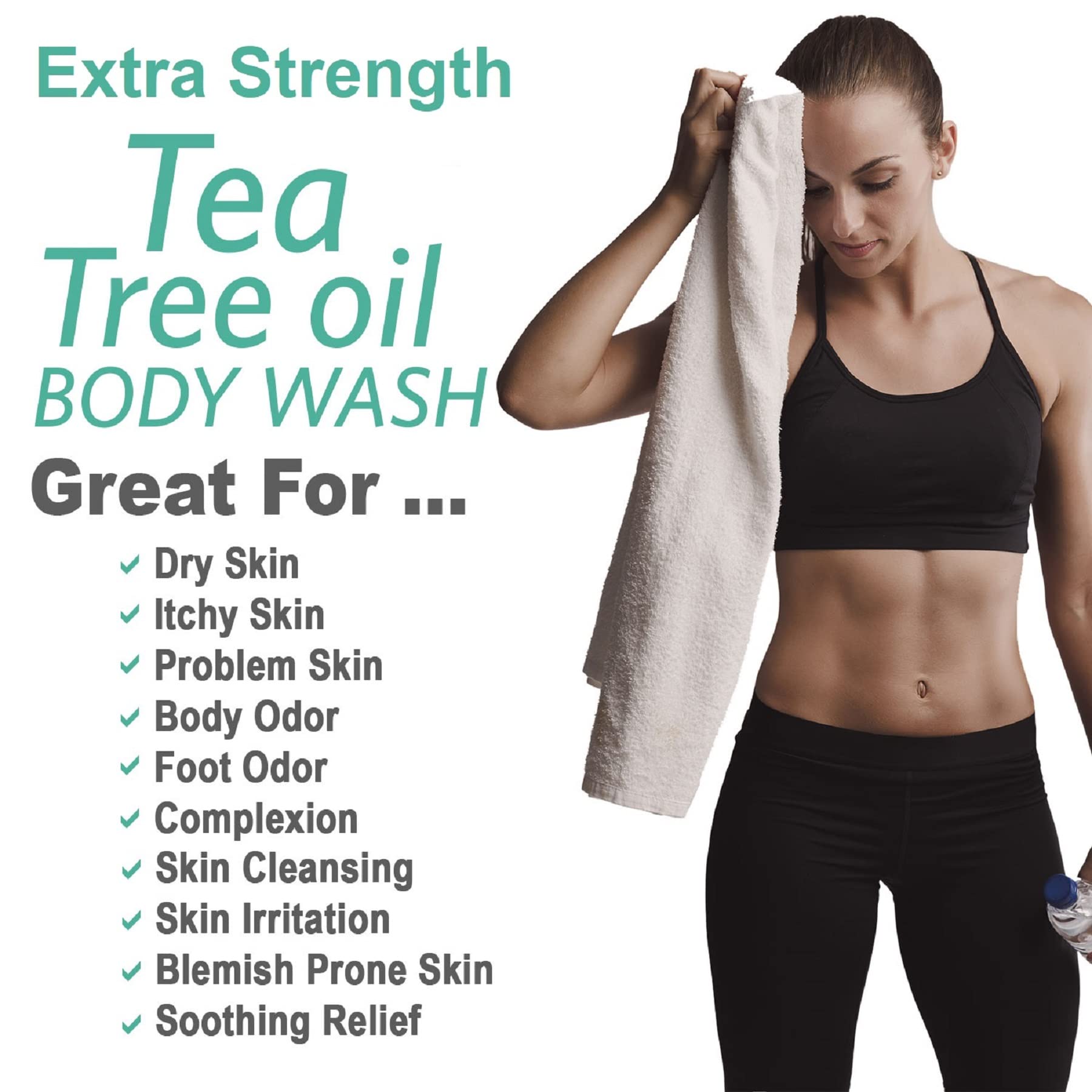 Natural Riches Tea Tree Body Wash oils deliver lasting skin hydration