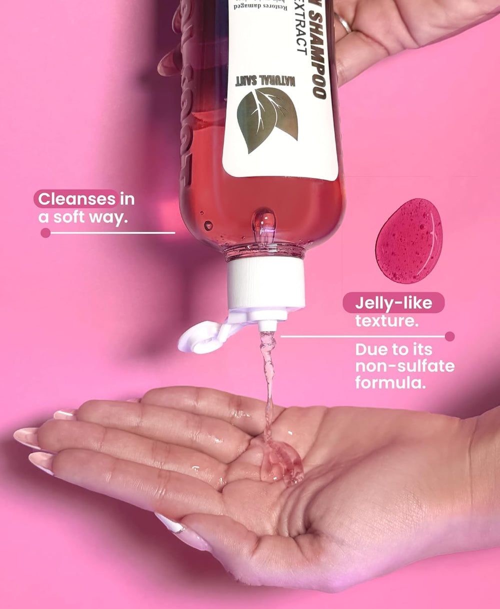 Natural Sant daily routine hair care image for all hair types.