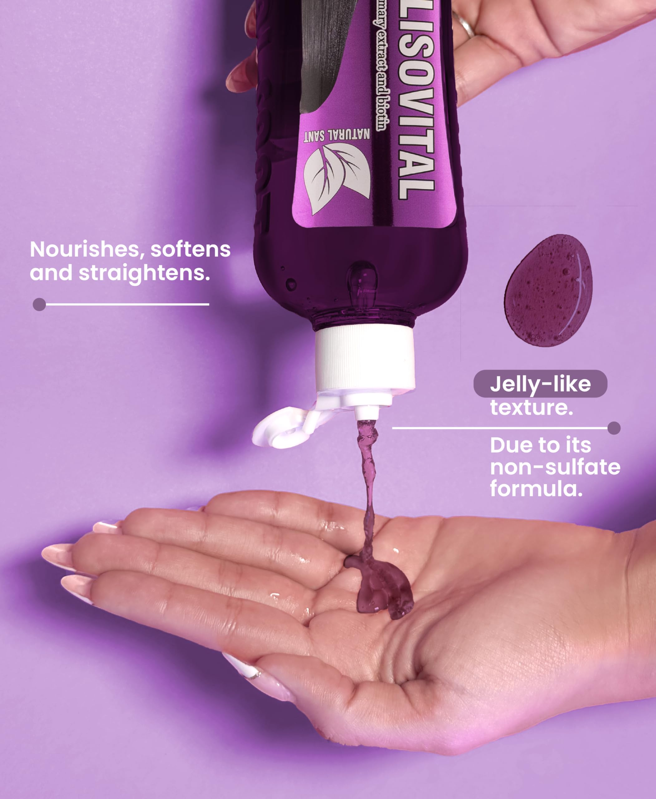 Natural Sant Liso Vital duo kit packaging conveys complete daily hair care routine