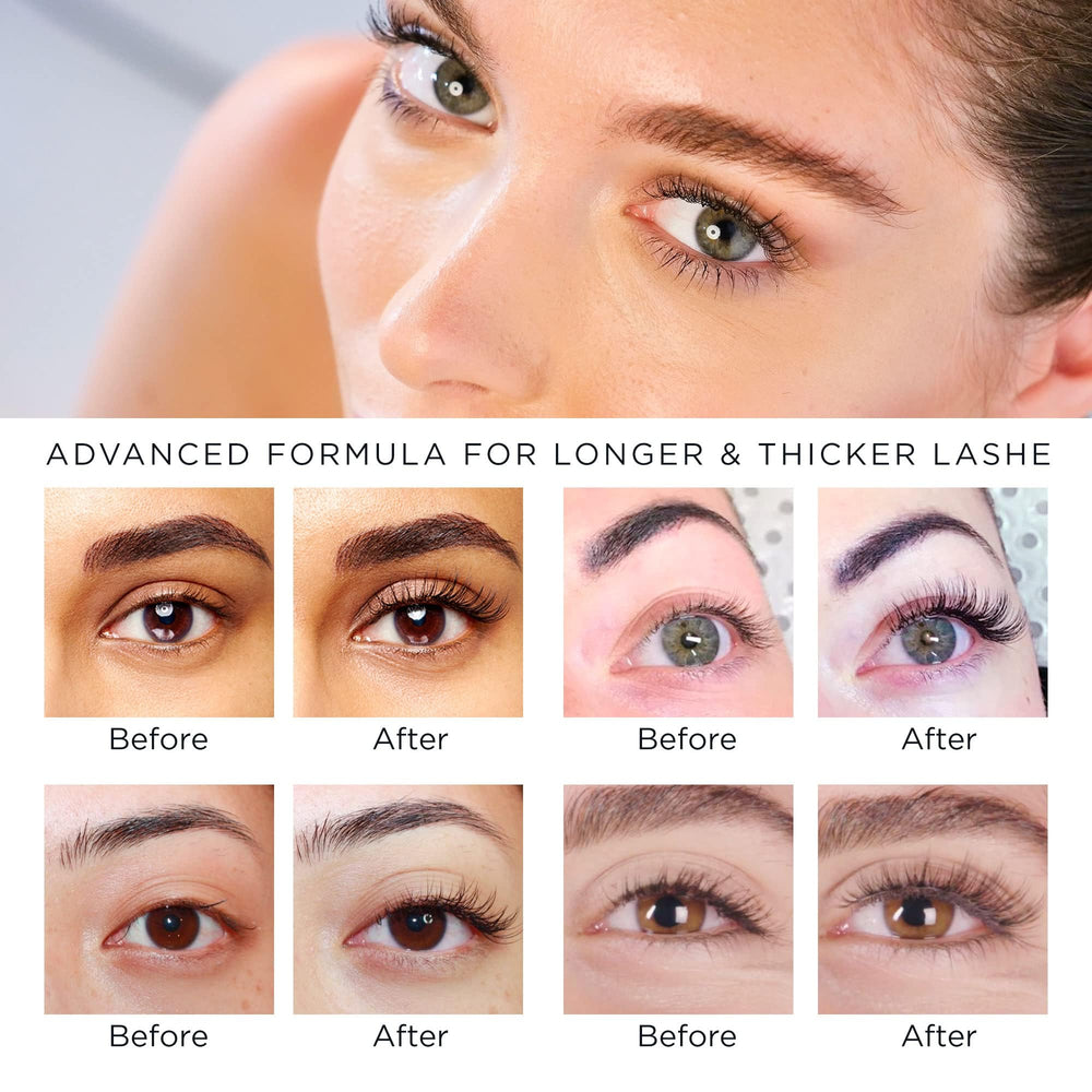 Natural Vine vegan cruelty-free badge with lush lashes in soft lighting.