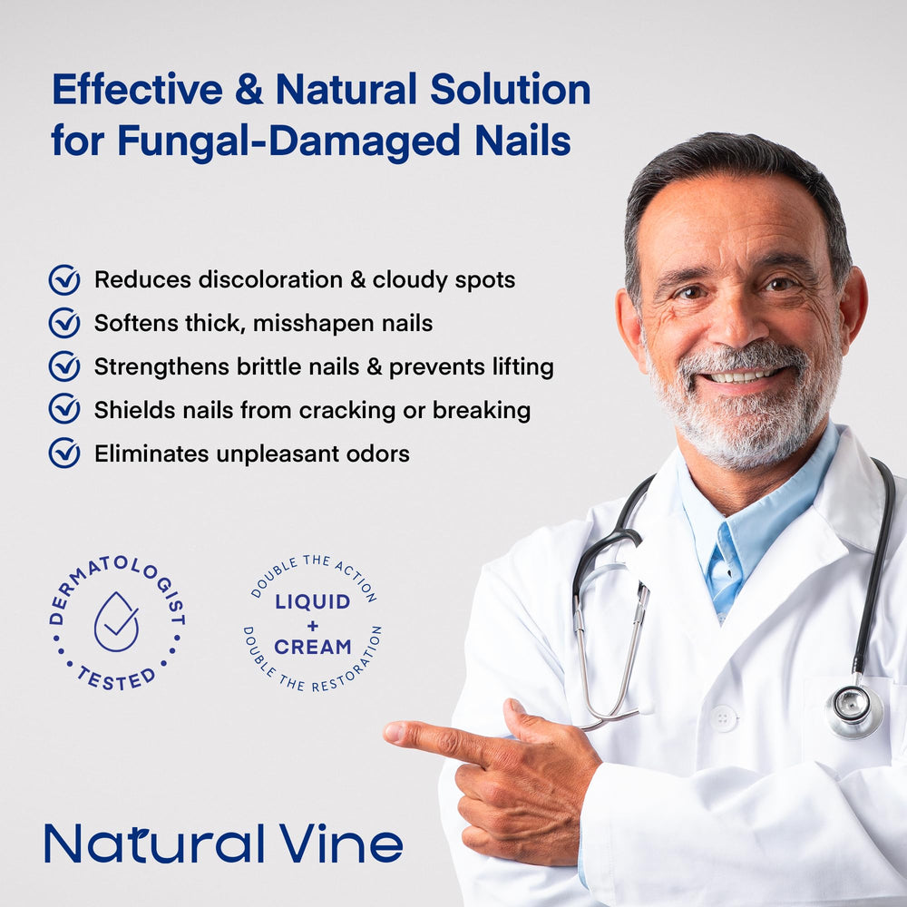 Natural Vine Overnight Patch on Toenail for 8-hour wear convenience.