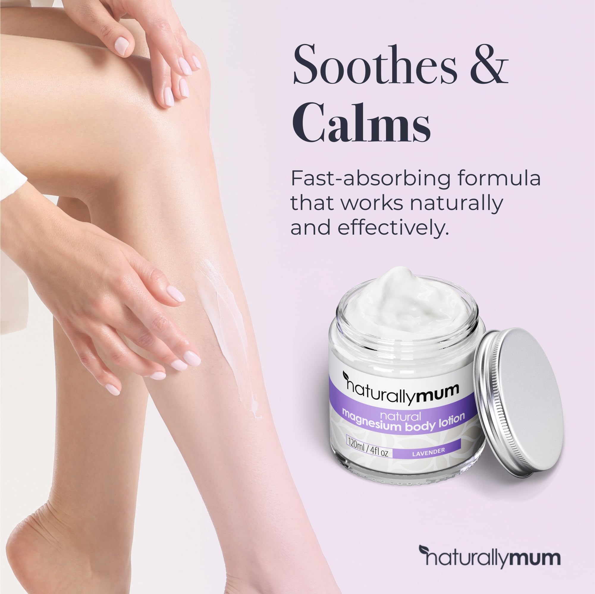 NaturallyMum ingredients like coconut oil and shea butter for skin hydration.