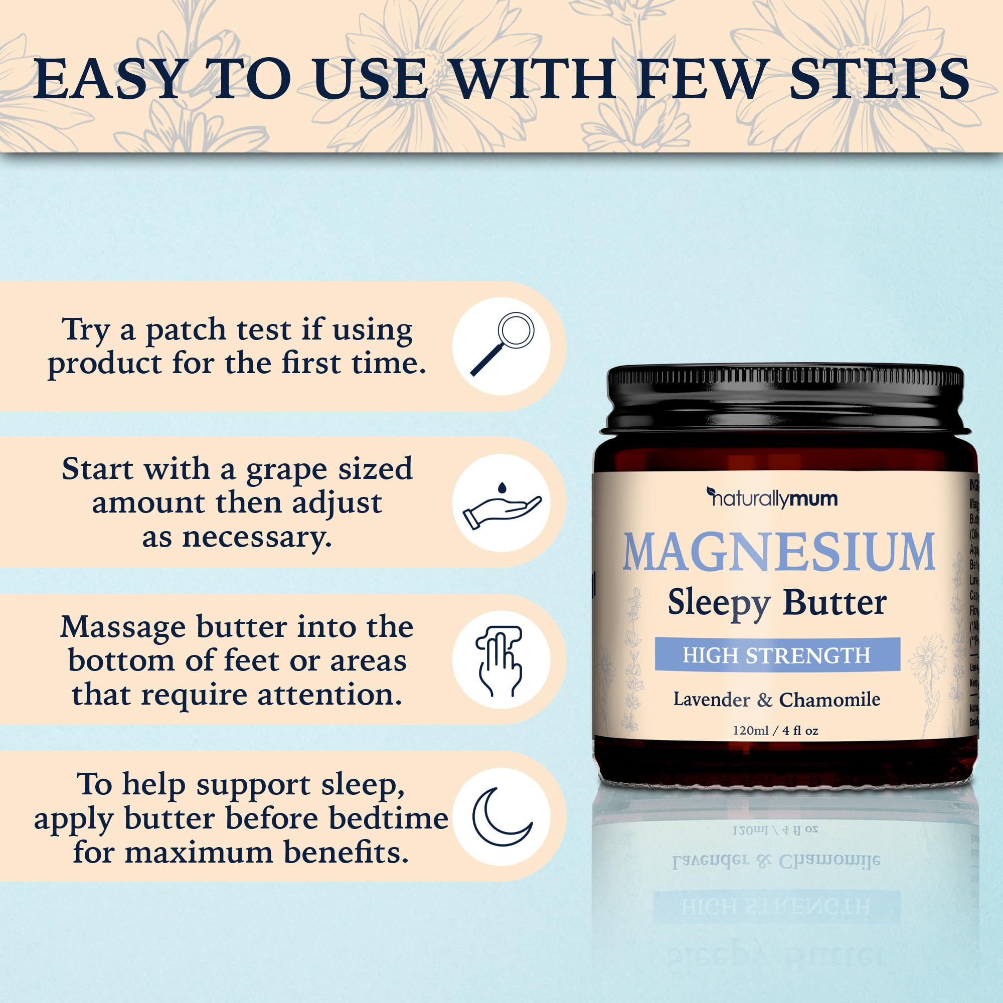 NaturallyMum Magnesium Butter fits into a calming evening routine