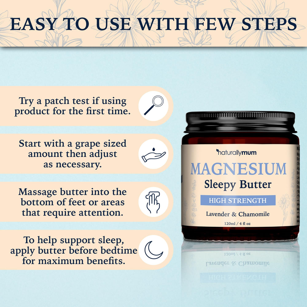NaturallyMum Magnesium Butter fits into a calming evening routine