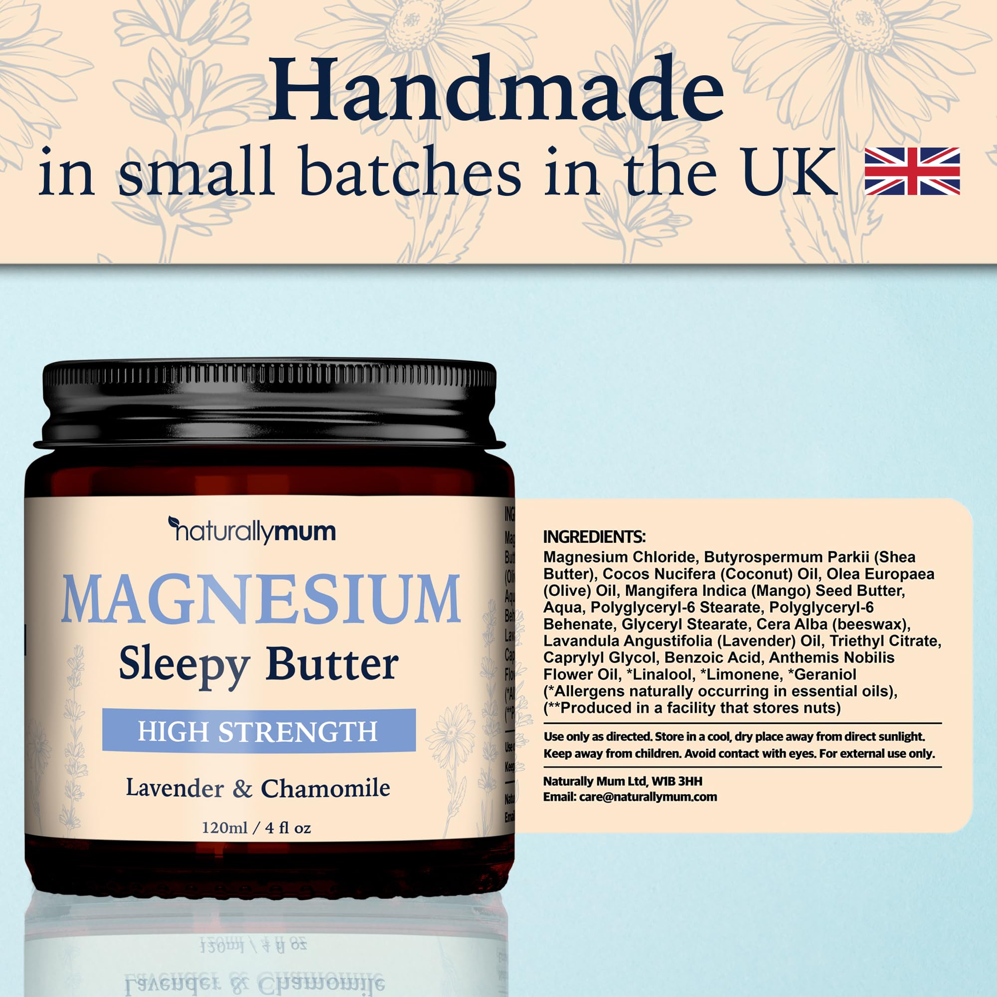 NaturallyMum Magnesium Butter vegan ingredients ensure natural skincare