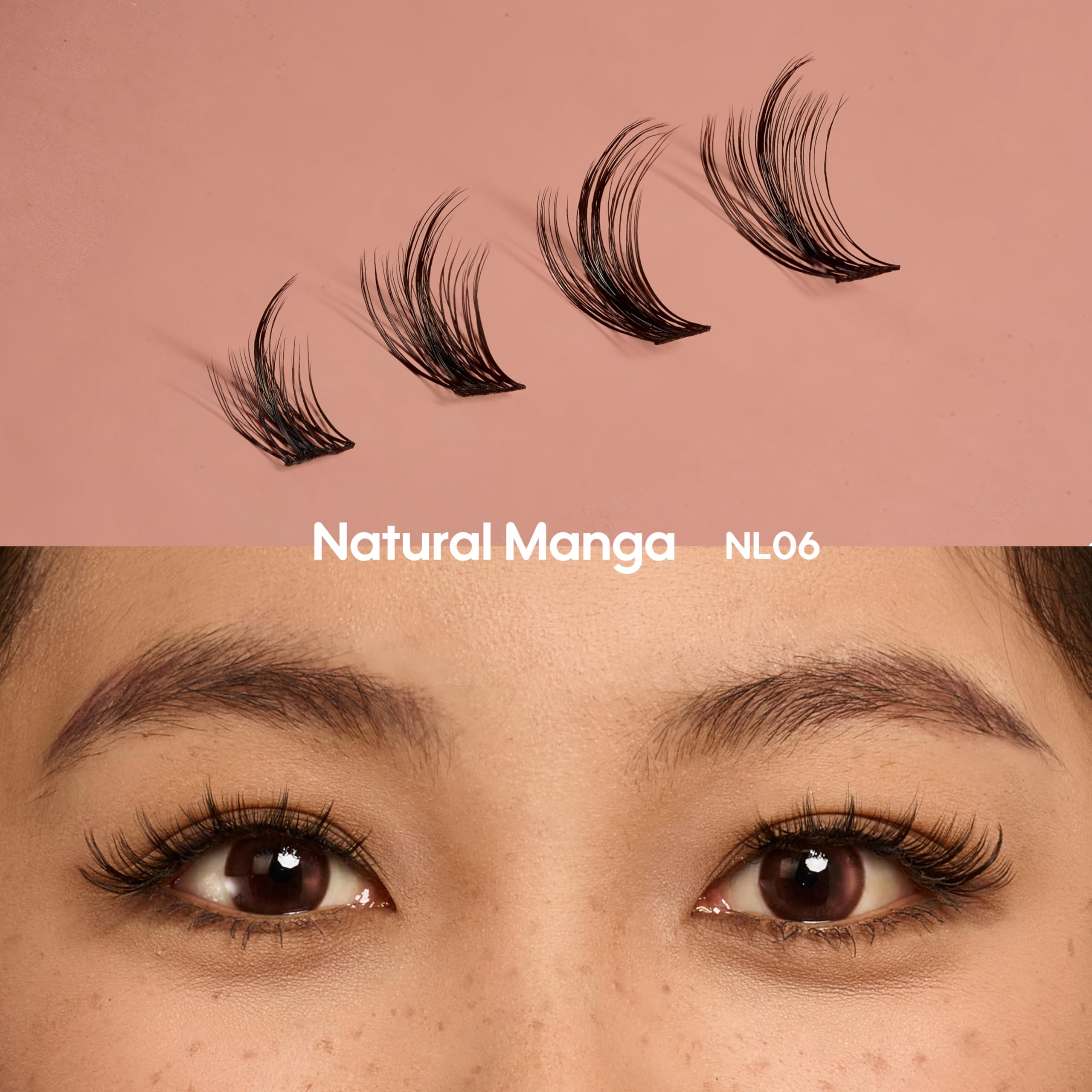 NaturaLux NL06 14mm lashes provide eye-opening depth for layered looks.