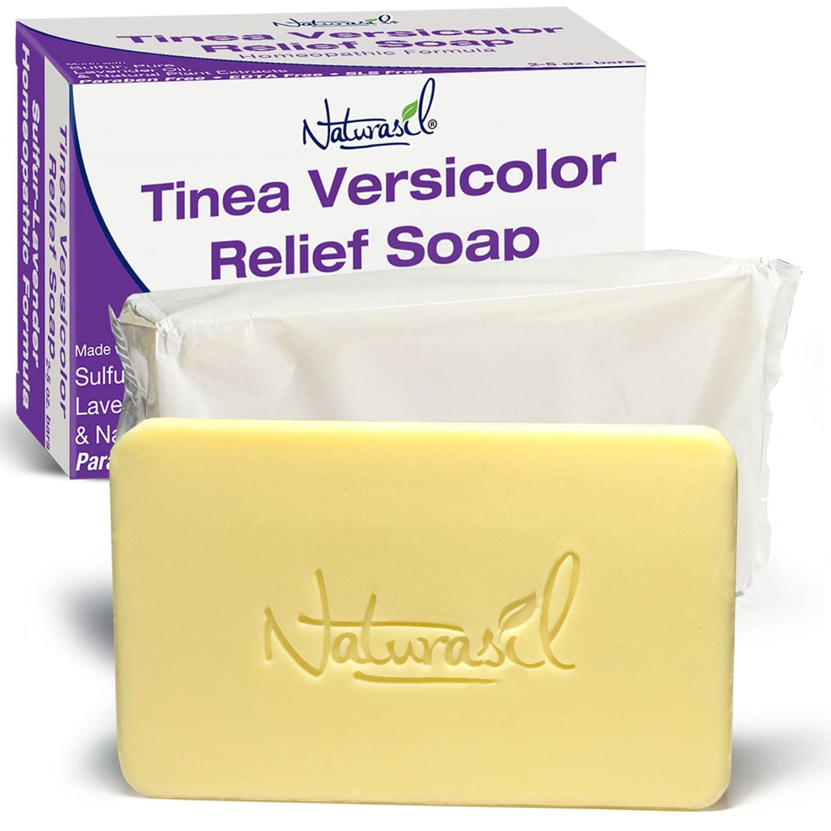 Naturasil tinea versicolor bars collection offers natural antifungal soap for everyday skin relief.