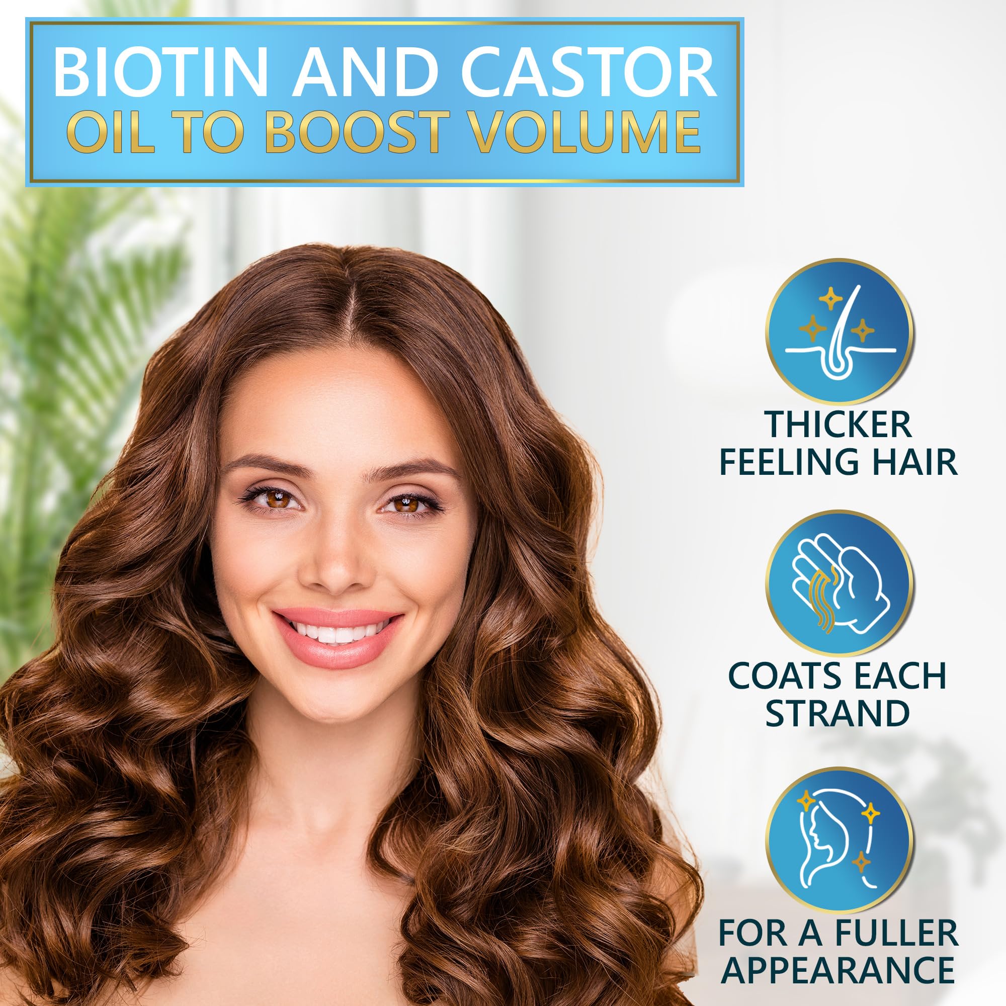 NATURAVIS Biotin Conditioner bottle pour delivers moisture and shine.