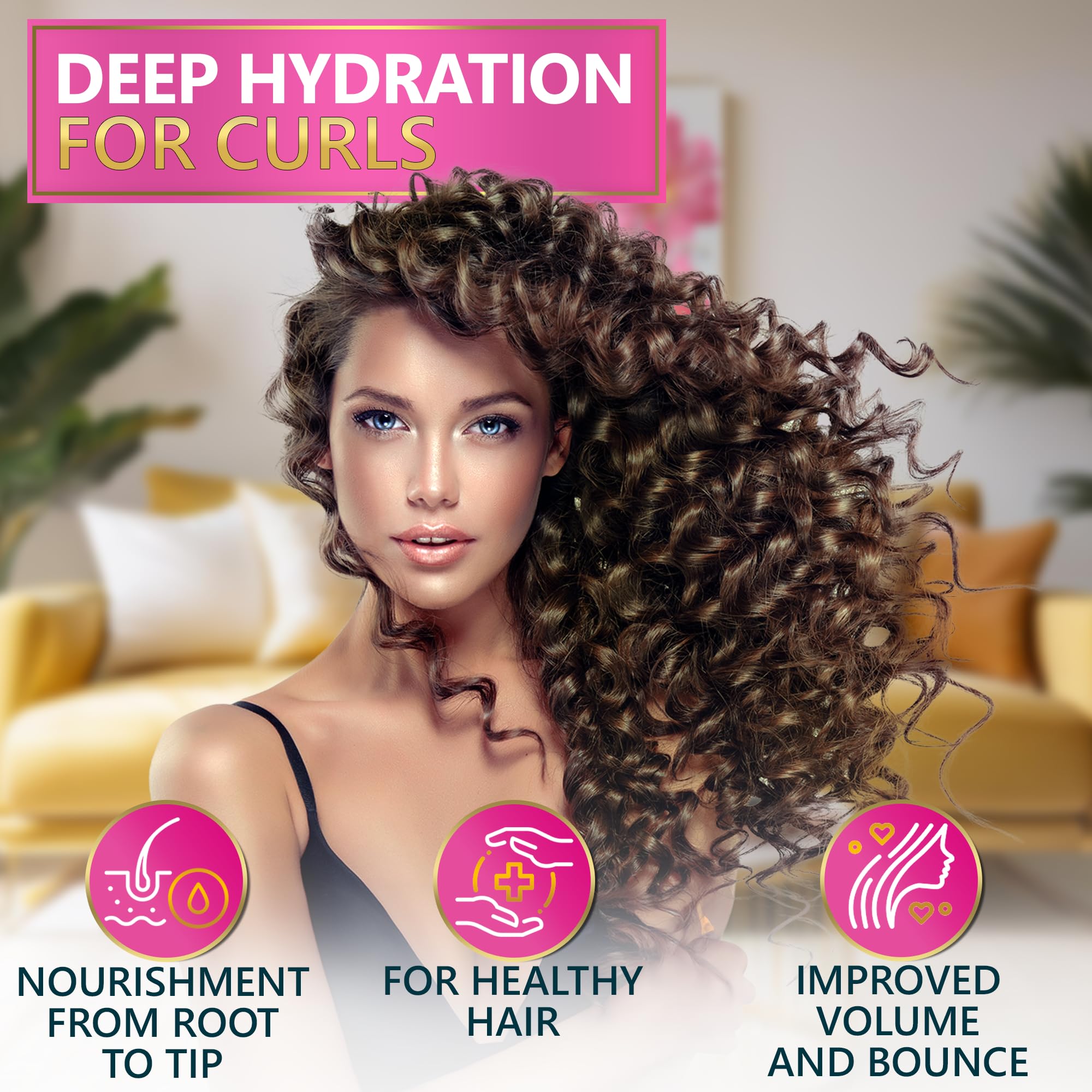 Naturavis Curly Conditioner tube showcases moisture-rich formula for frizz control.