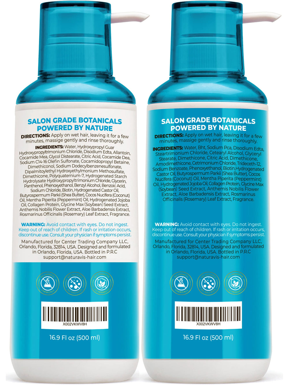 NATURAVIS shea-butter coconut-oil ingredients graphic conveys deep hydration.
