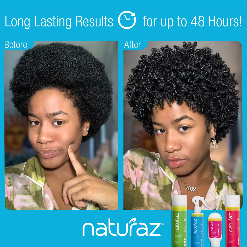 Naturaz detangler used on braids and twists for easier combing