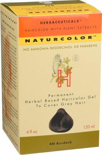Naturcolor Burdock color swatches displaying rich dark brown shades