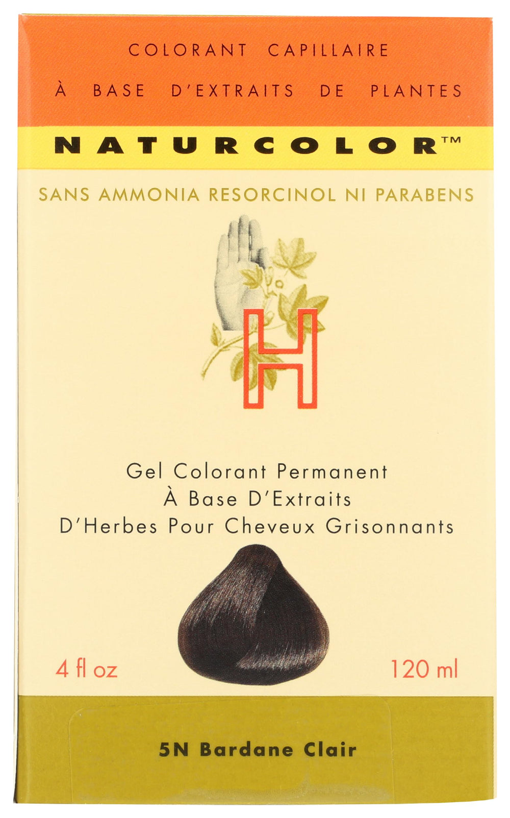 naturcolor Haircolor Light Burdock being applied with brush for precise blending