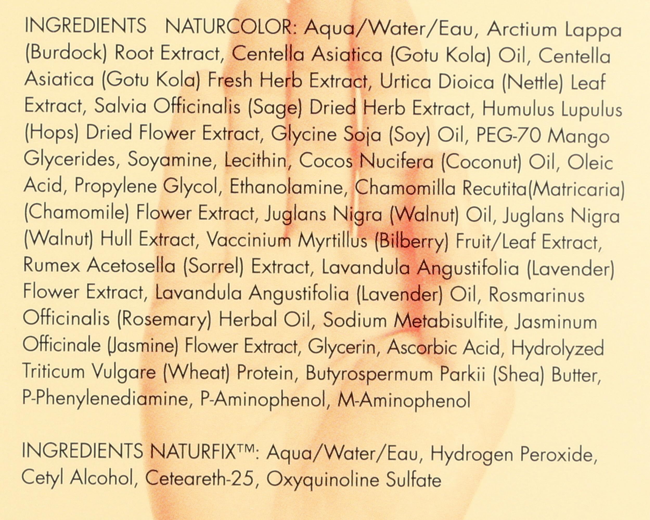 Naturcolor naturfix developer bottle demonstrates color mix compatibility