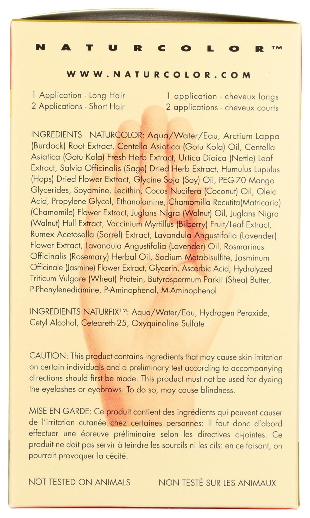 Naturcolor protective gloves ensure clean, mess free color application