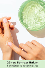 Nature Republic Aloe Vera 92% gel arm application provides light moisture