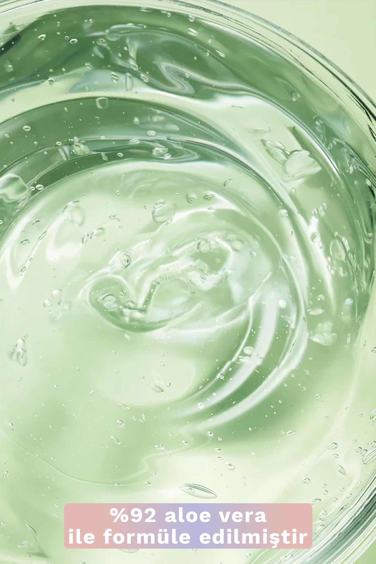 Nature Republic Aloe Vera 92% gel natural leaf closeup indicates botanical ingredients