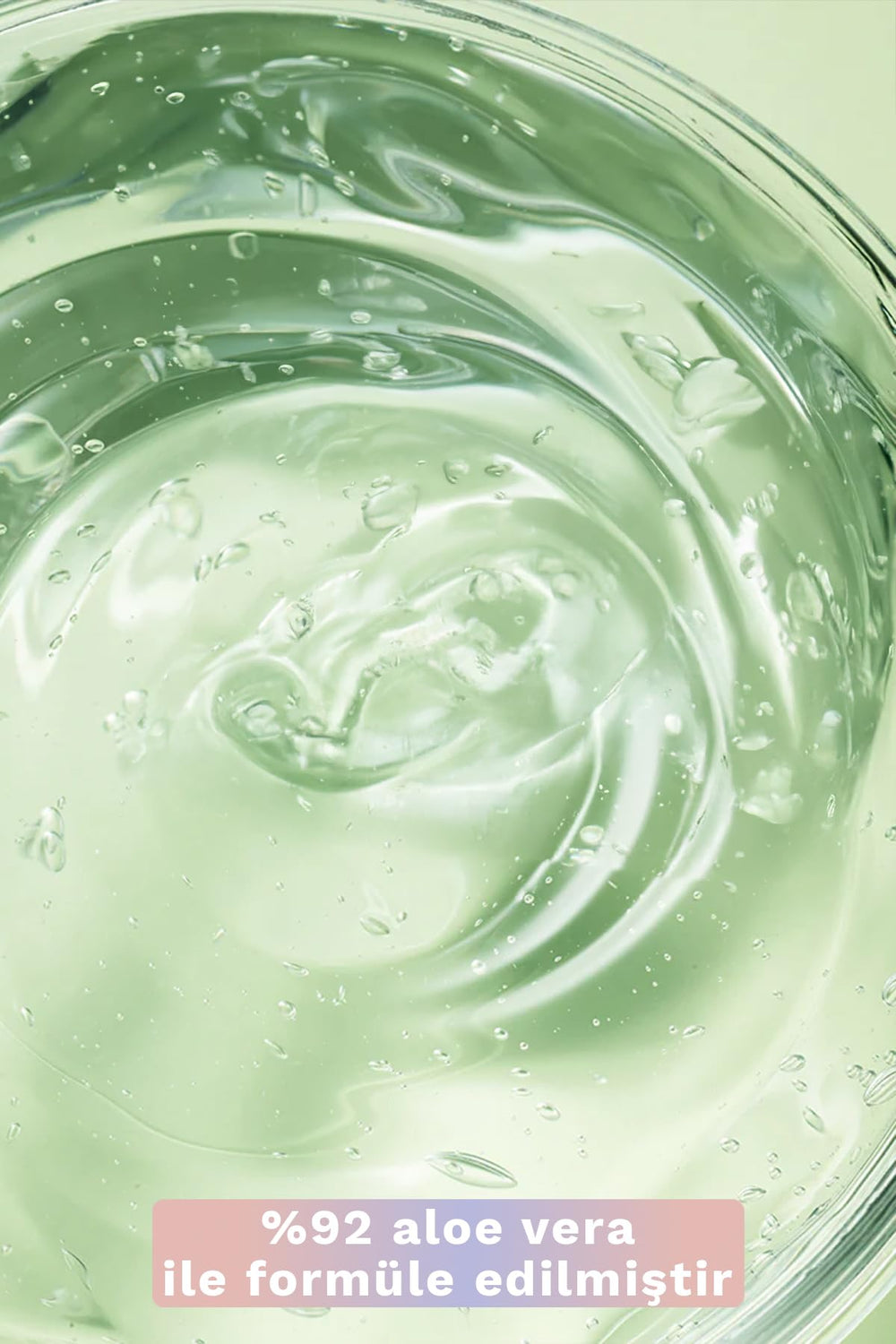 Nature Republic Aloe Vera 92% gel natural leaf closeup indicates botanical ingredients