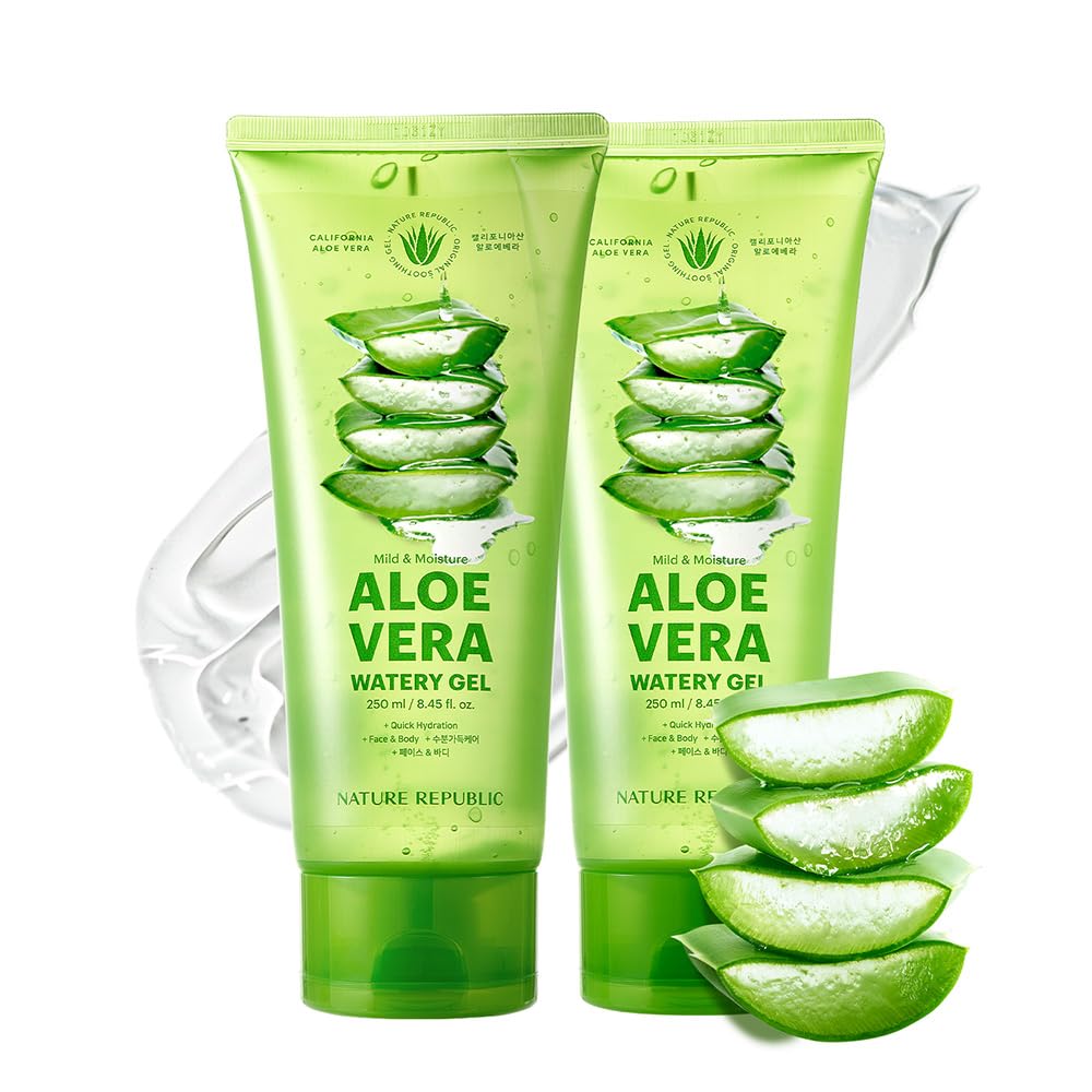 Nature Republic Aloe Vera Gel tube 2-pack — main hero for quick hydration.