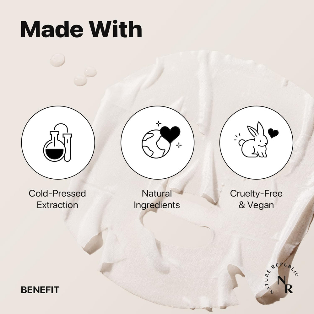 Nature Republic mask in action on skin during a quick at home glow routine