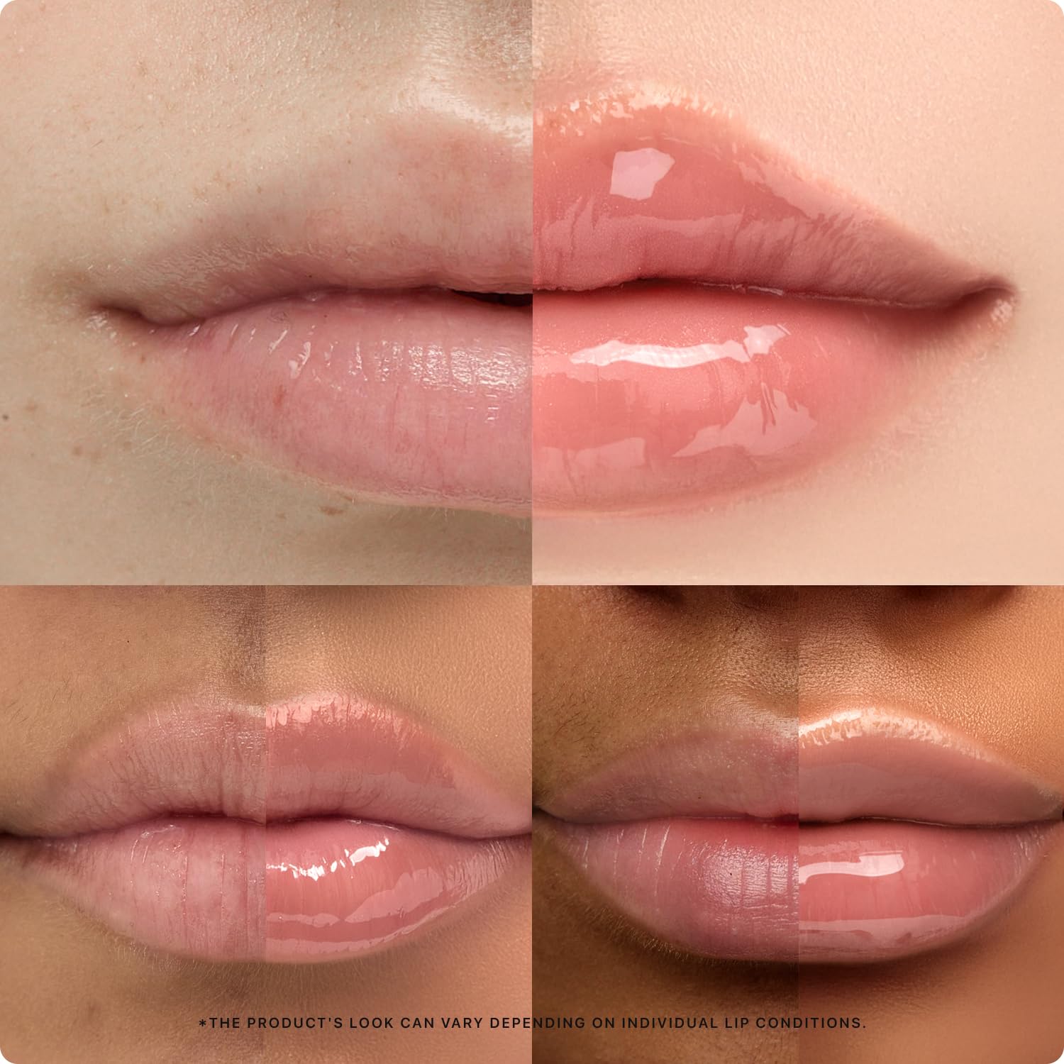 Nature Republic Honey Melting Lip 02 Fig on lips for hydration and shine.