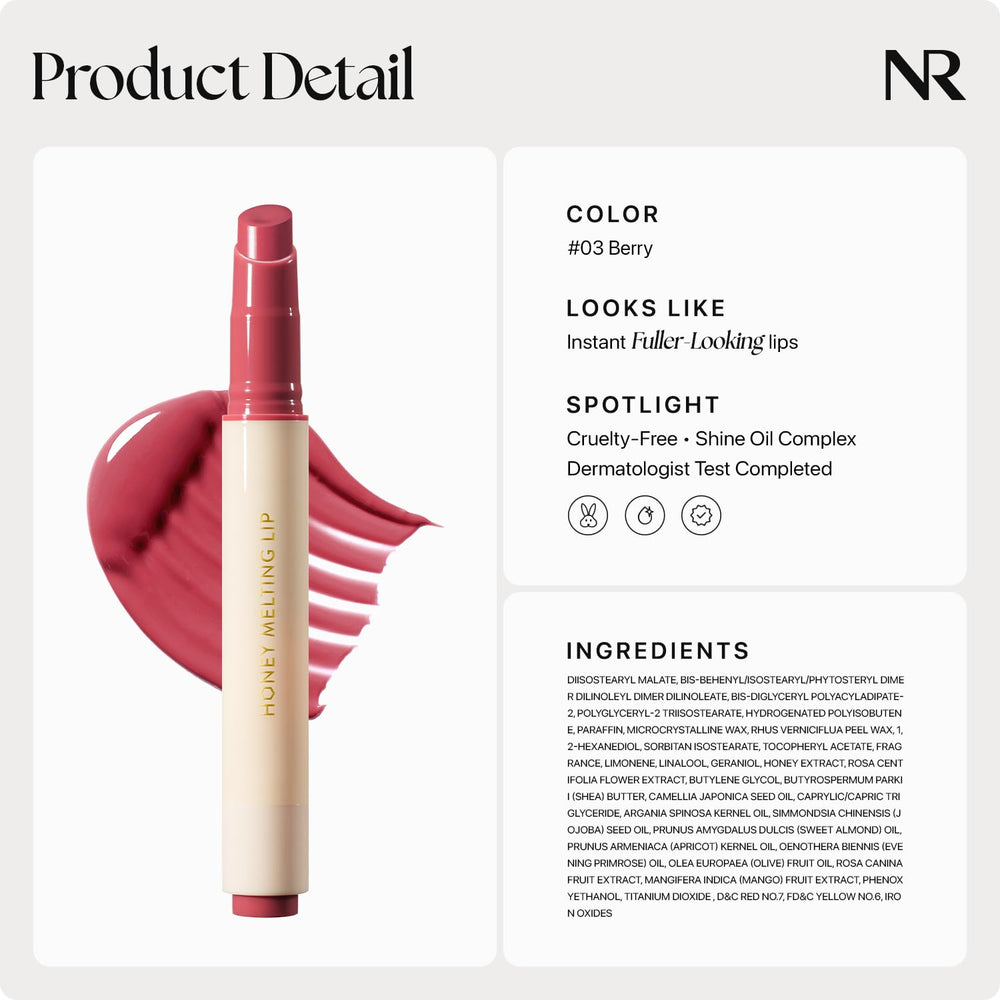 Nature Republic Honey Melting Lip 03 Berry gifting option perfect for stockings