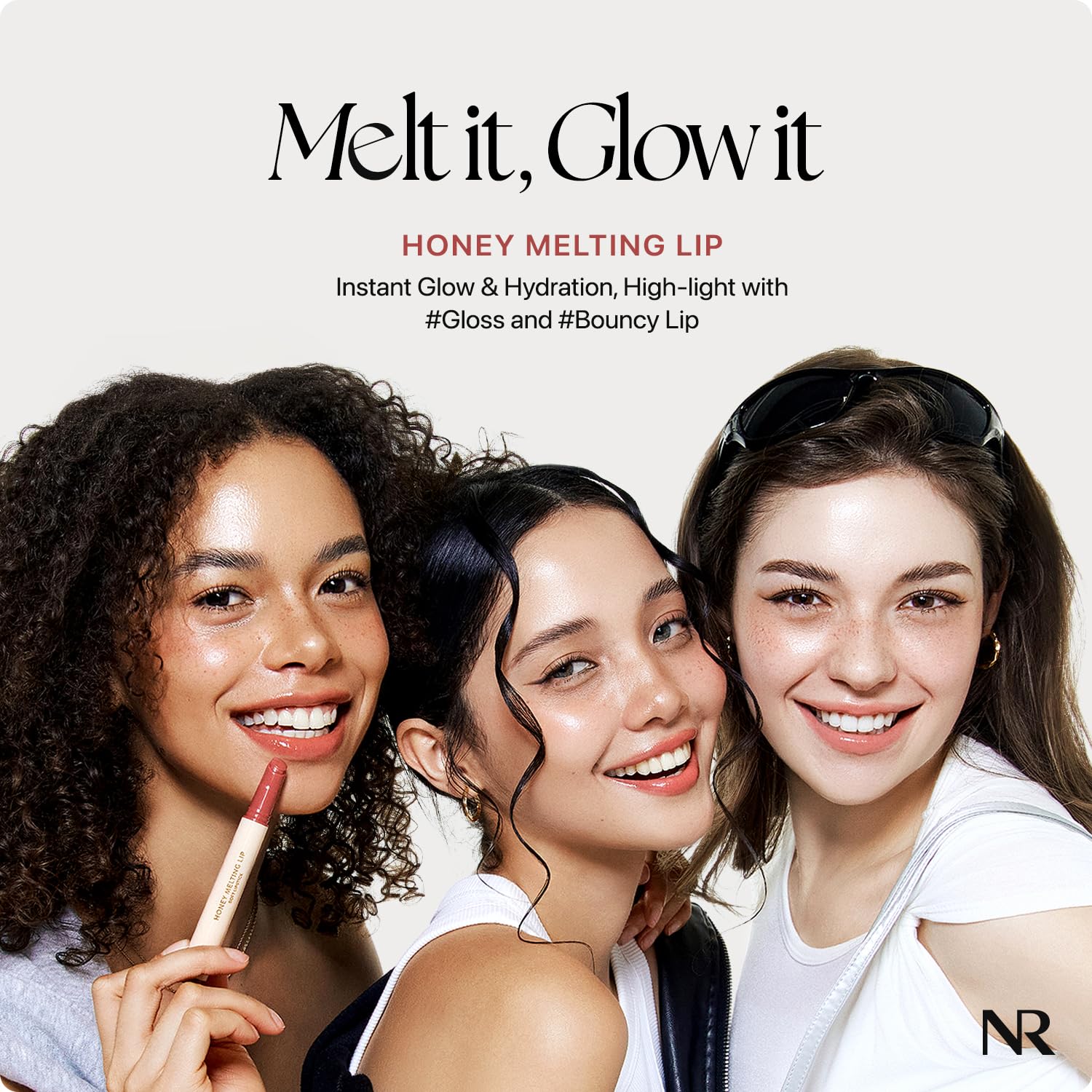 Nature Republic Honey Melting Lip 05 Plum balm gloss hybrid provides moisture and color