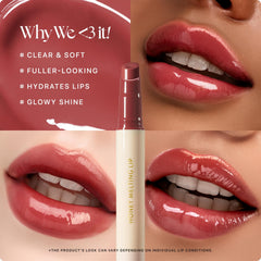 Nature Republic Honey Melting Lip 05 Plum on lips with vibrant color and hydration