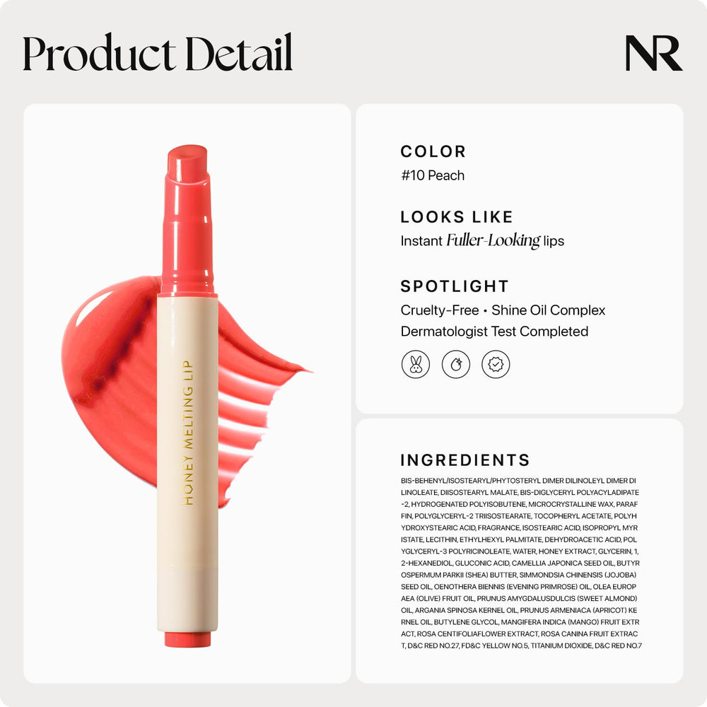 Nature Republic Honey Melting Lip 10 Peach gift-ready packaging boosts holiday gifting.