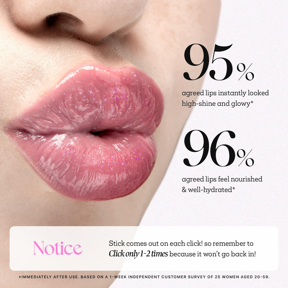 Nature Republic Honey Melting Lip Glitter 13 Aurora twist-action demonstrates easy hygienic application