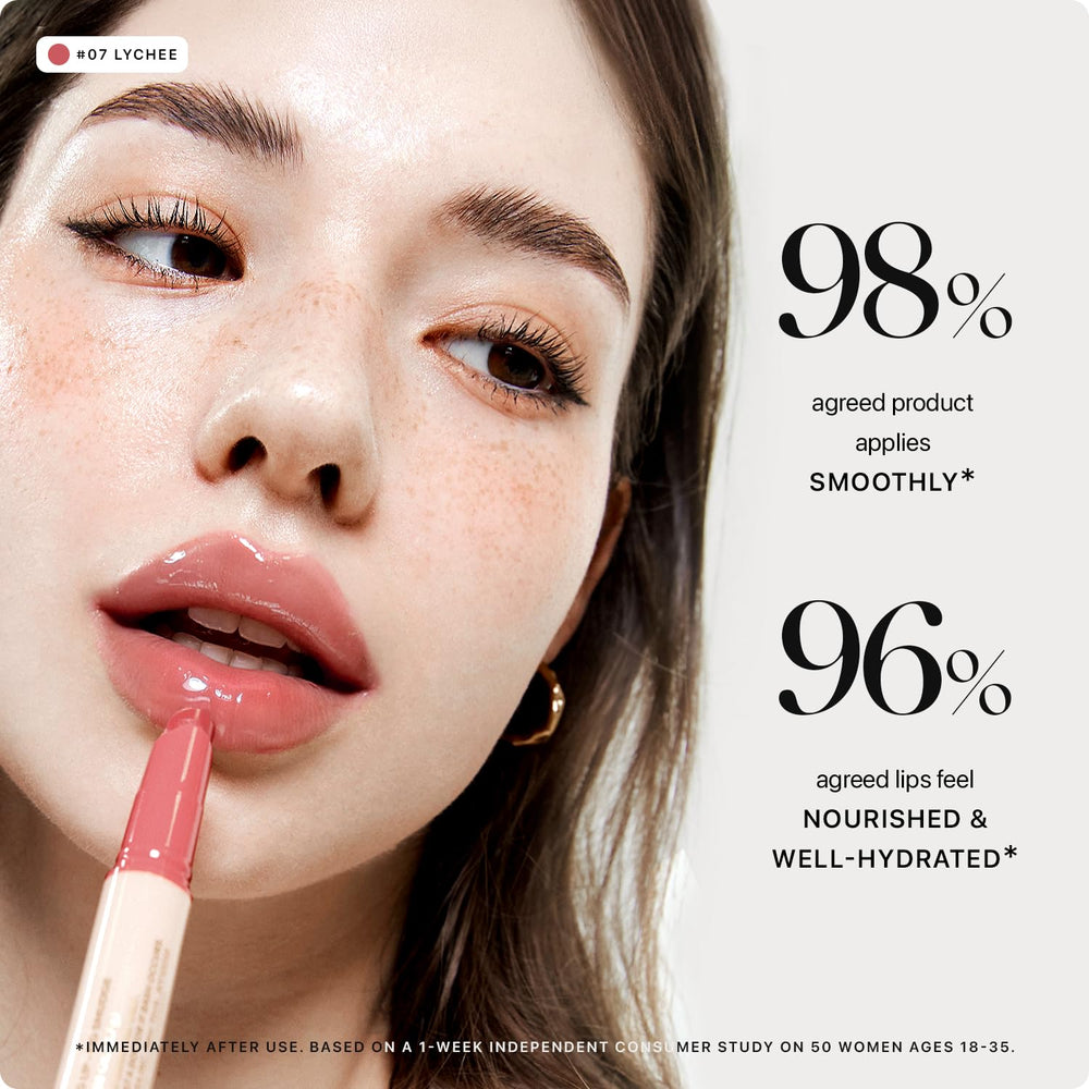 Nature Republic Honey Melting Lip Lychee glossy shine for everyday hydration.