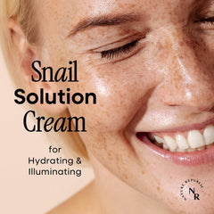 Nature Republic Snail Mucin Cream texture on skin shows quick absorption and non-greasy finish.