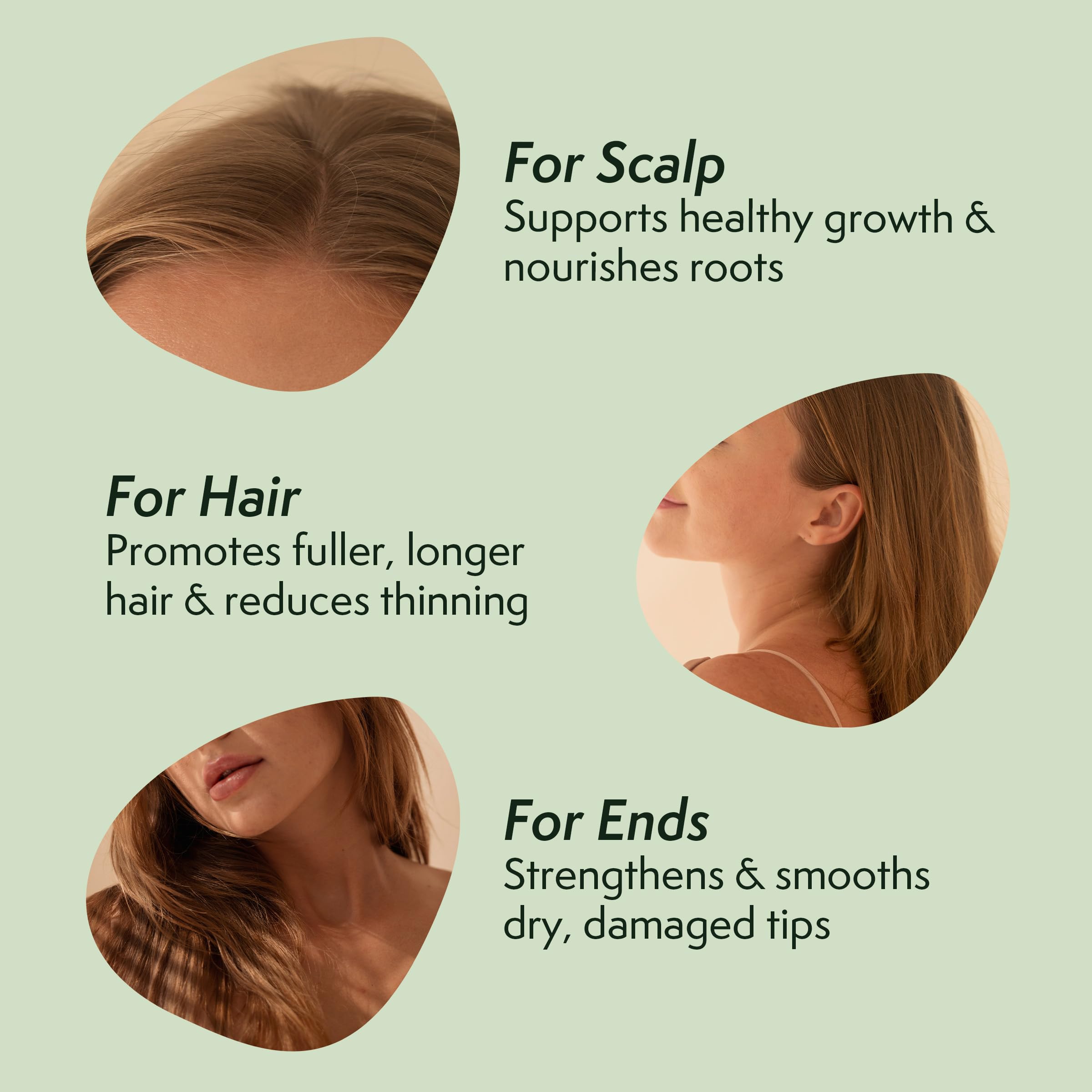 Nature Spell Rosemary Oil end-care closeup emphasizes split-end nourishment and smoother texture