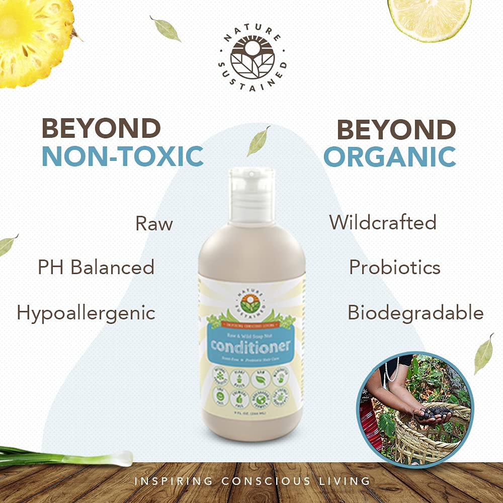 Nature Sustained probiotic ferment blend highlighting scalp care