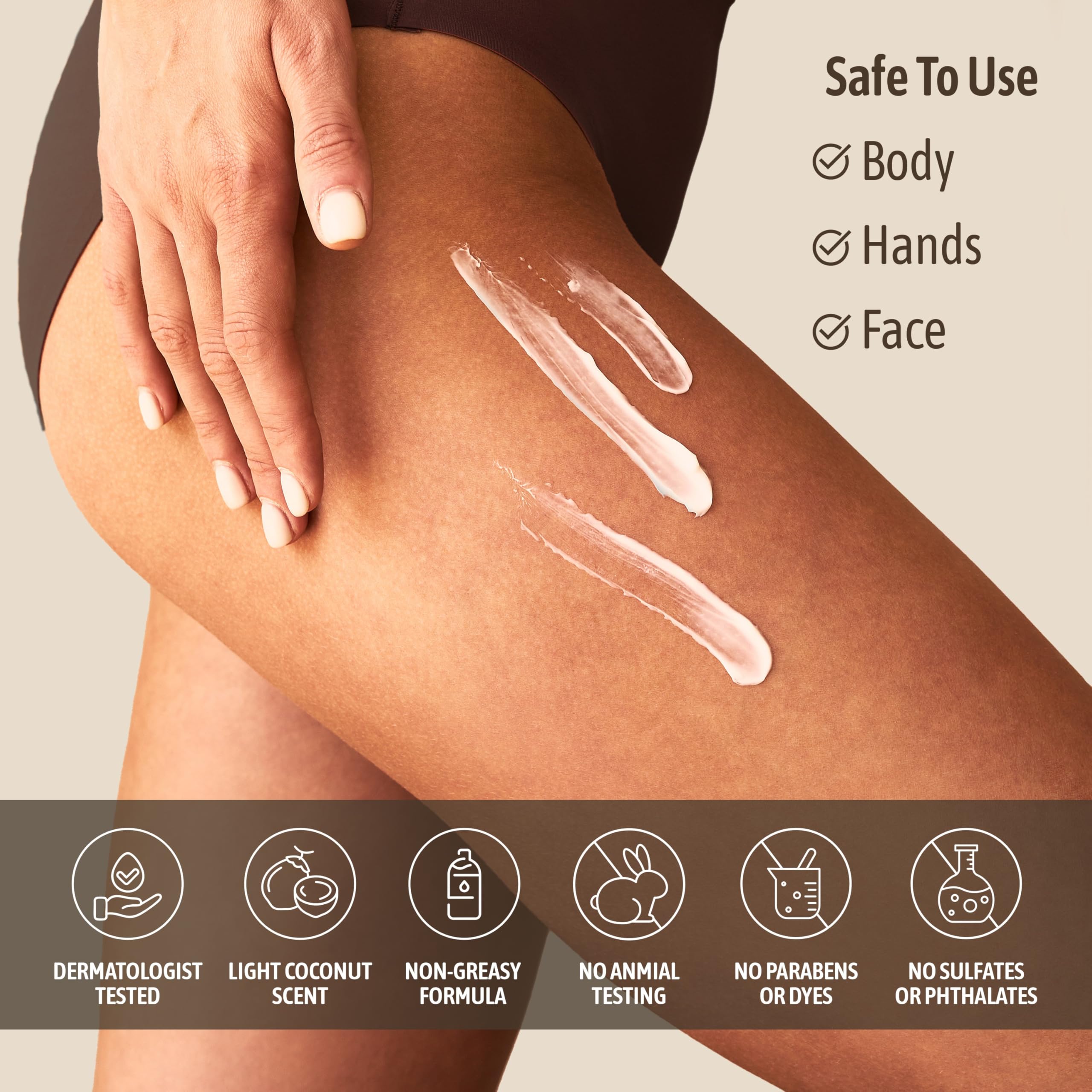 NATURE WELL after-shower use scene shows easy absorption and scent uplift