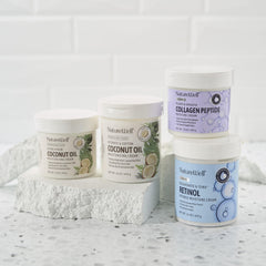 NATURE WELL application on skin demonstrates quick absorption for face, body, and hands