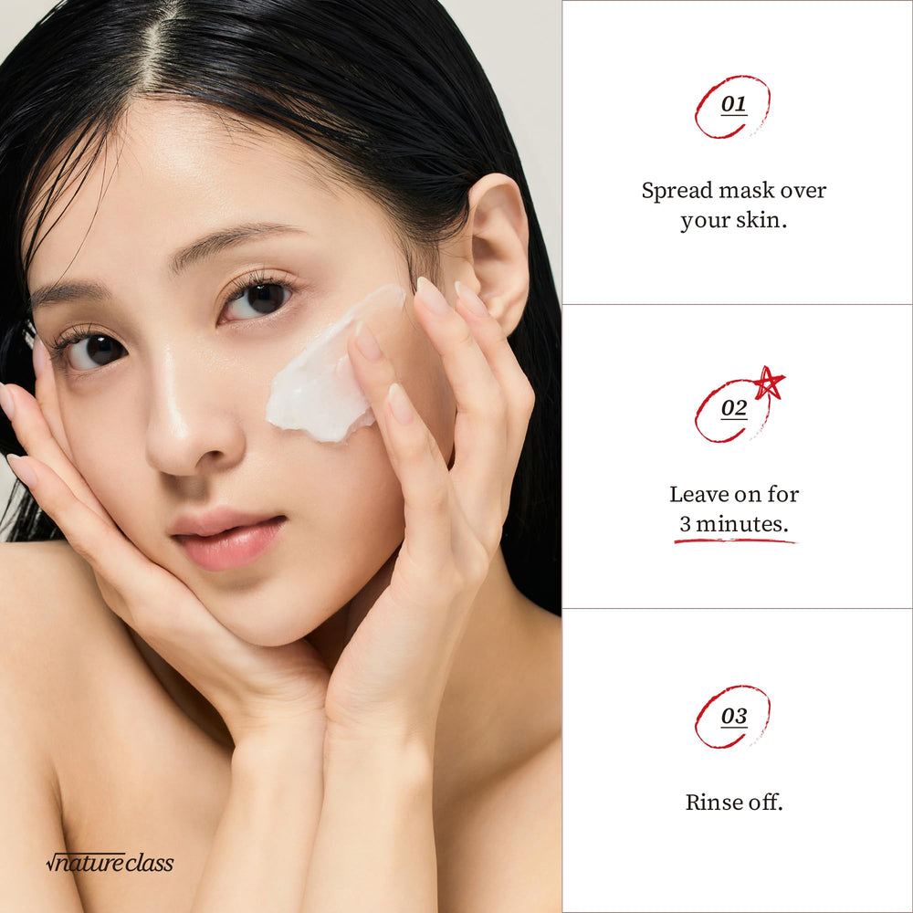 NATURECLASS R4 face after rinse reveals soft, calm skin.