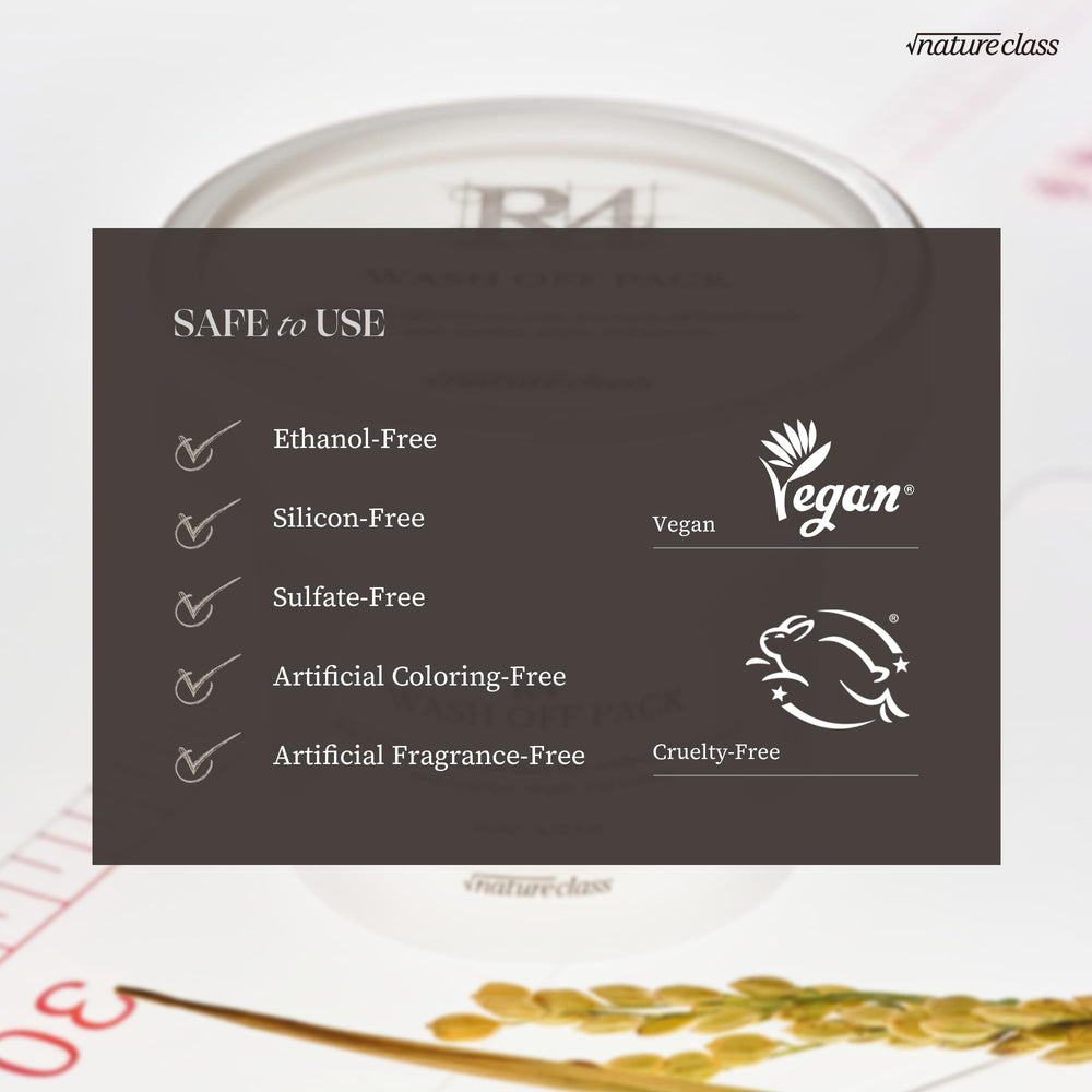 NATURECLASS R4 humectants and soothing botanicals suggest hydrating comfort.