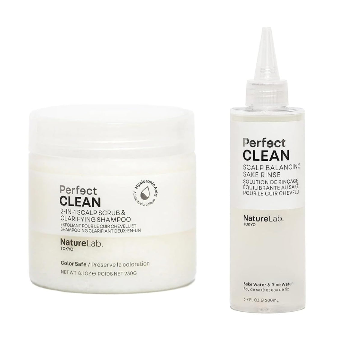 NatureLab.TOKYO Perfect Clean Clarifying Scalp Scrub bottle for scalp clarity and refreshment