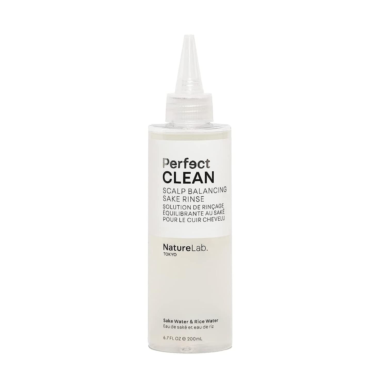 NatureLab.TOKYO Perfect Clean Sake Rinse bottle for refreshing scalp balance