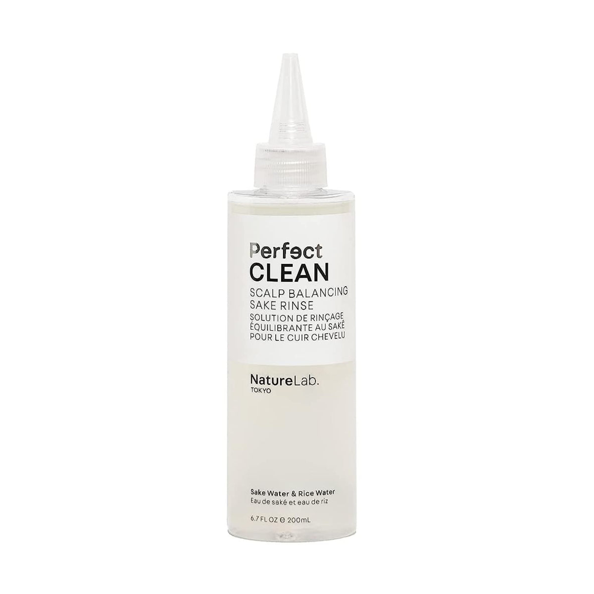 NatureLab.TOKYO Perfect Clean Sake Rinse bottle for refreshing scalp balance