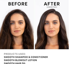 NatureLab Tokyo Perfect Smooth Conditioner bottle close-up highlights detangling and moisture.