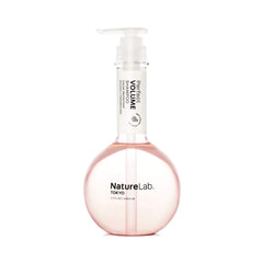 NatureLab.TOKYO Perfect Volume Shampoo bottle showing weightless lift for fine hair.