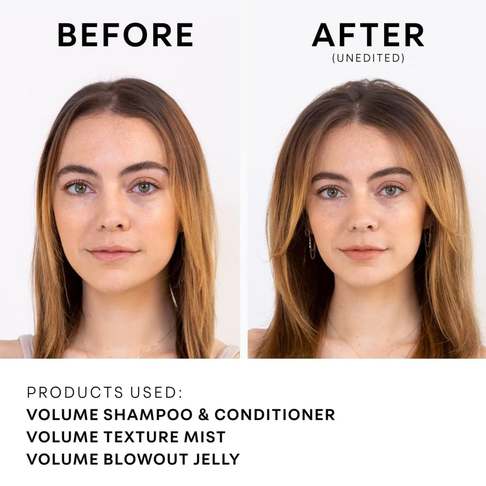 NatureLab.TOKYO Perfect Volume Shampoo on fine hair delivering visible body lift.