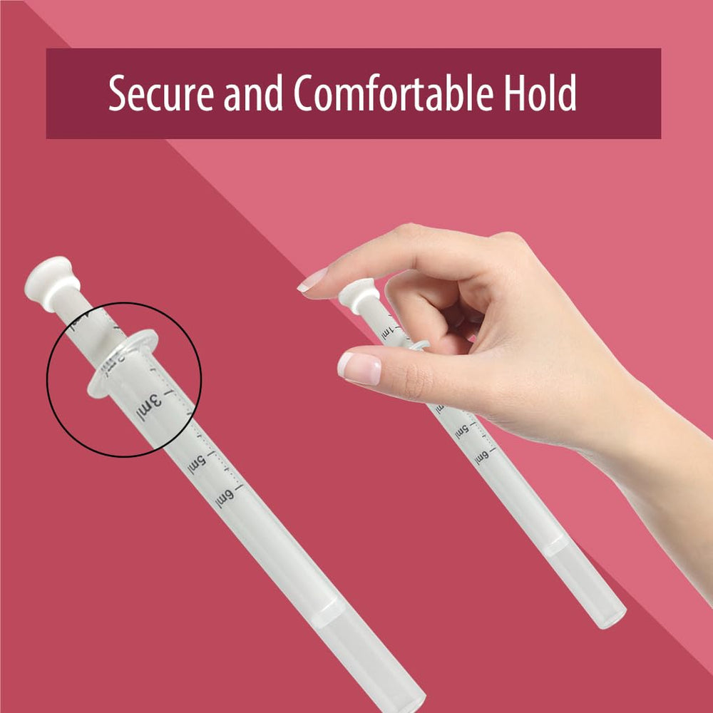 Natureland ergonomic handle provides comfortable grip during gel or cream application